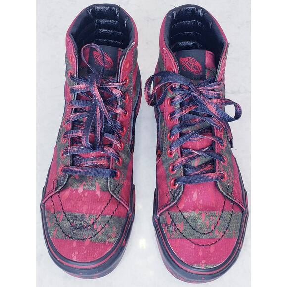 VANS A Nightmare on Elm Street Unisex Hi-Top Sneakers Size Men's 7/Women's 8.5 - Picture 6 of 15